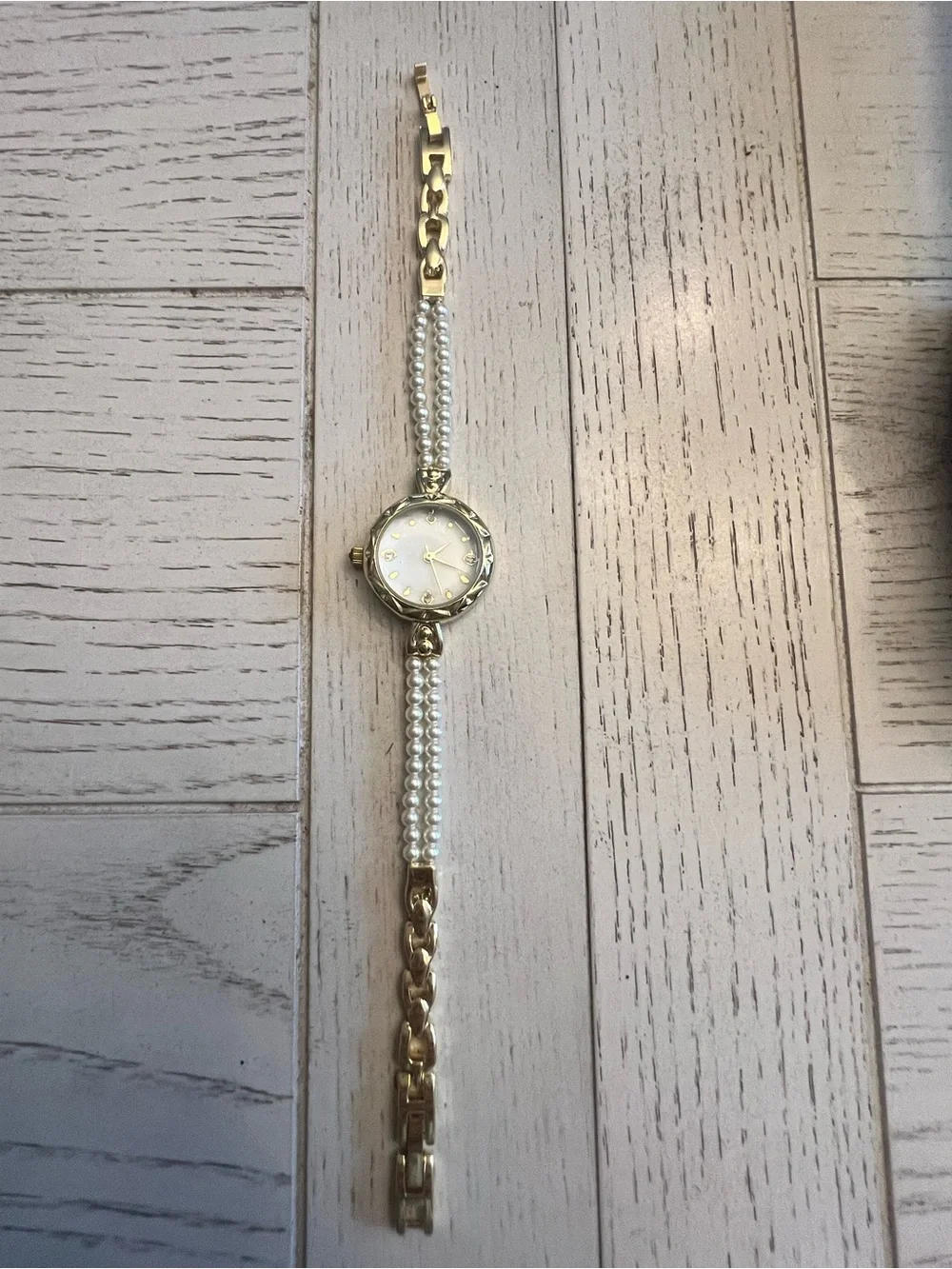 Vintage Inspired Gold and Pearl Woman’s Watch - Like New!